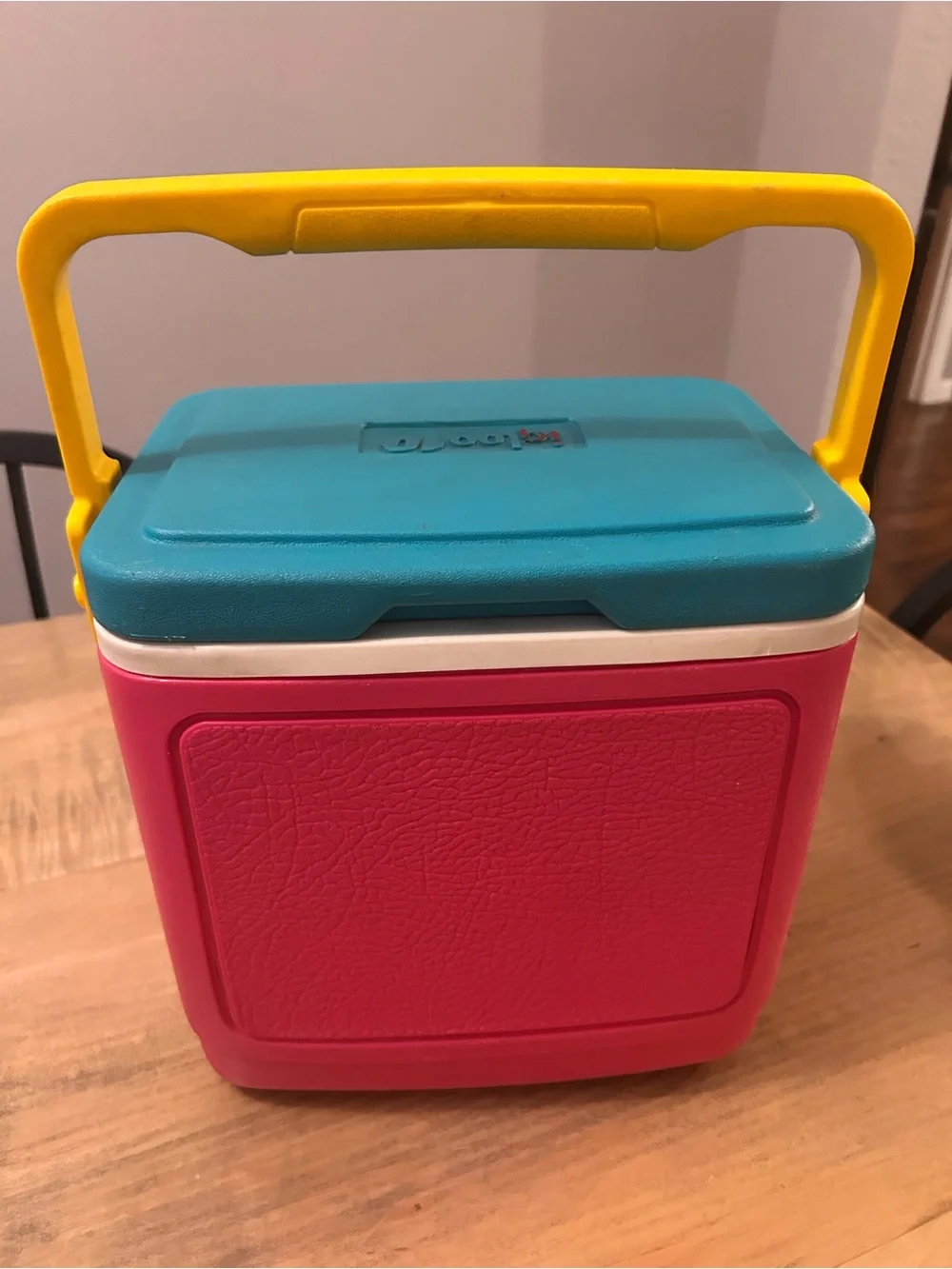 Vintage Igloo Legend 10 Cooler - Retro Pink, Teal & Yellow circa 1992
